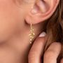 Voir la diapositive 2 : SC BOHEME Boucles d'oreilles par SC Bohème ornées d'un véritable diamant blanc