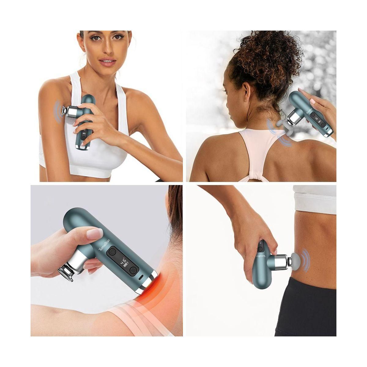 Terraillon Masseur corps Mini Massager 4 embouts