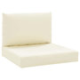 Voir la diapositive 2 : VIDAXL Coussins de palette lot de 2 blanc creme tissu oxford