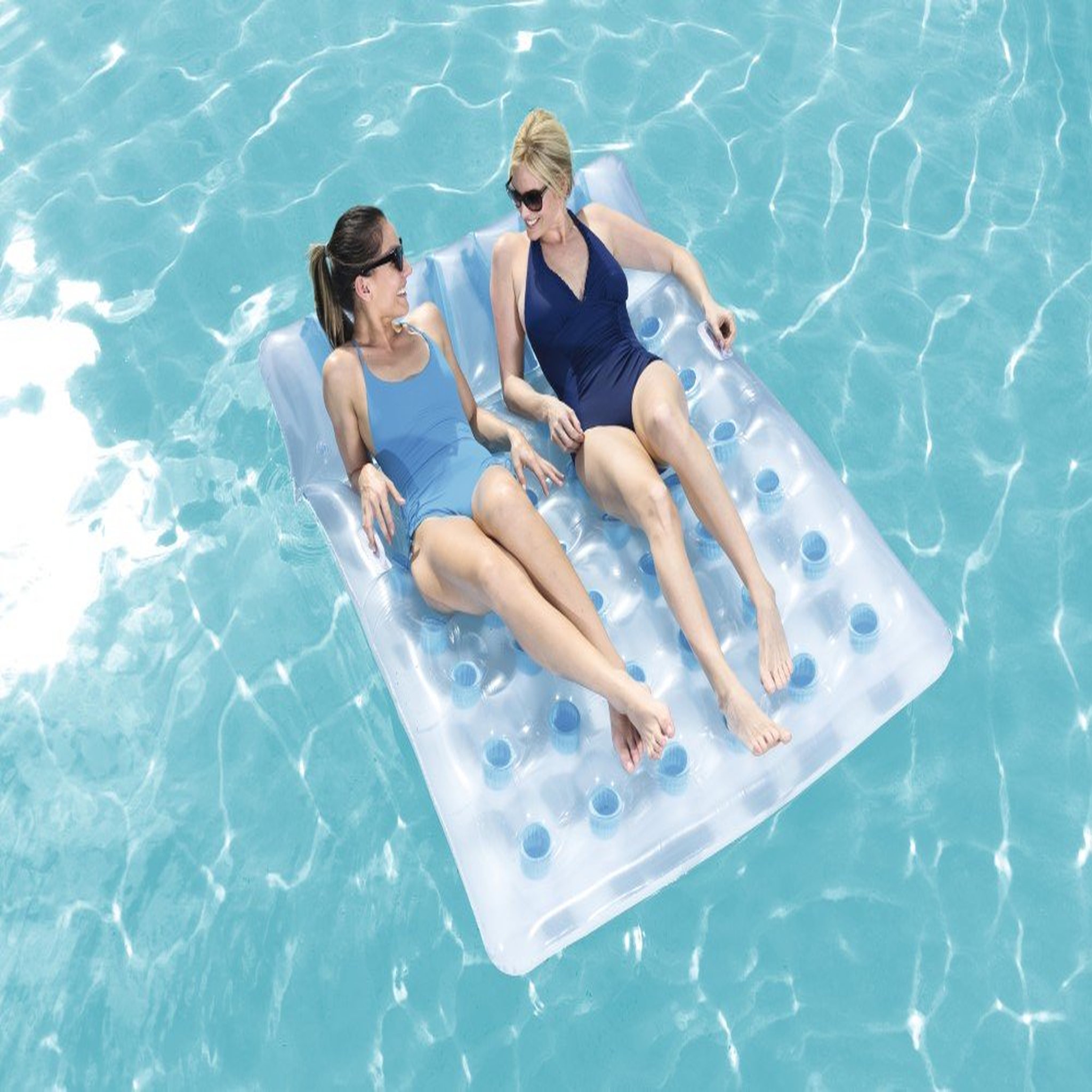 Voir la diapositive 4 : BESTWAY Matelas gonflable baignable 2 places - 193cm/142cm