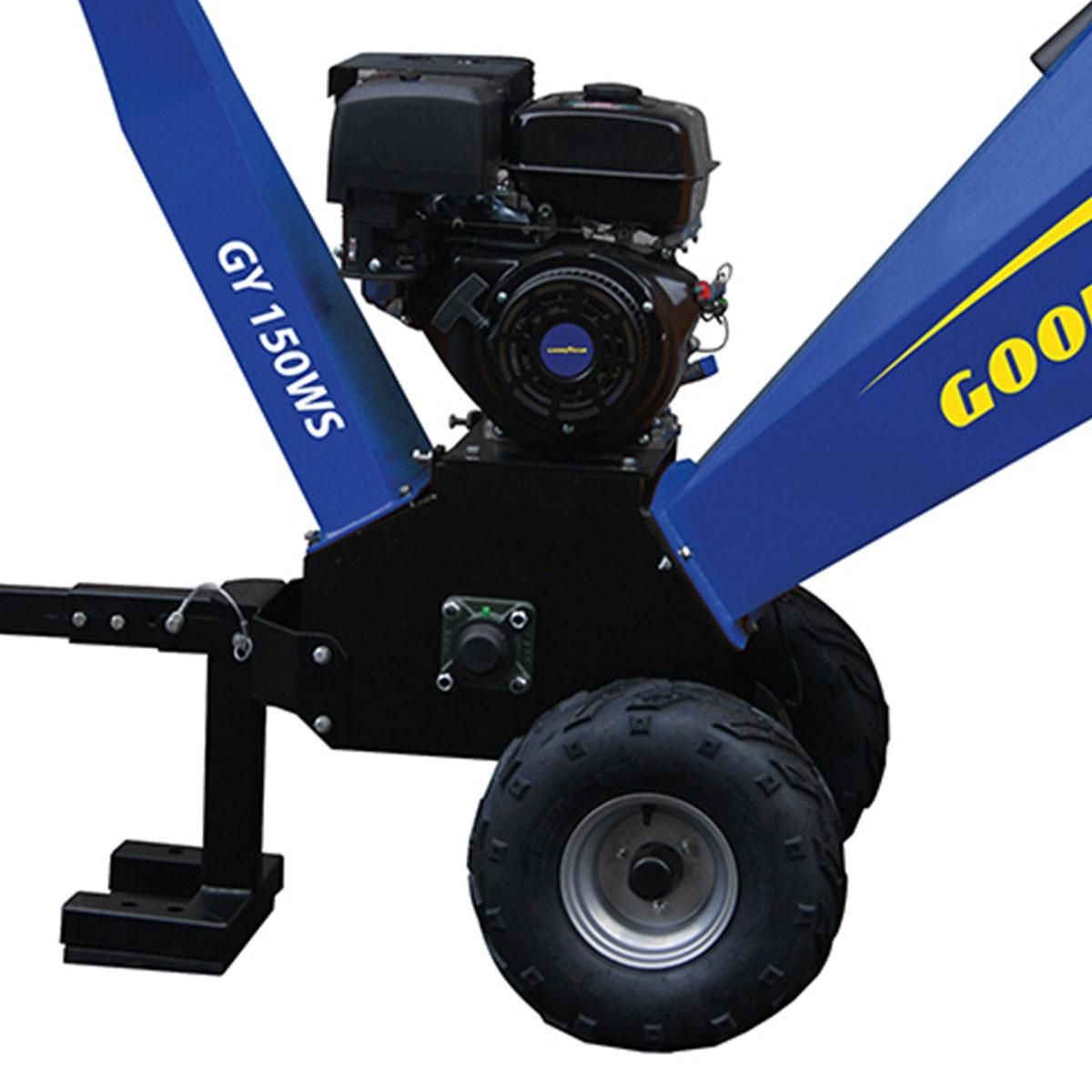 GOODYEAR Broyeur de végétaux thermique 15CV Branches Ø12cm Max Démarrage manuel GOODYEAR