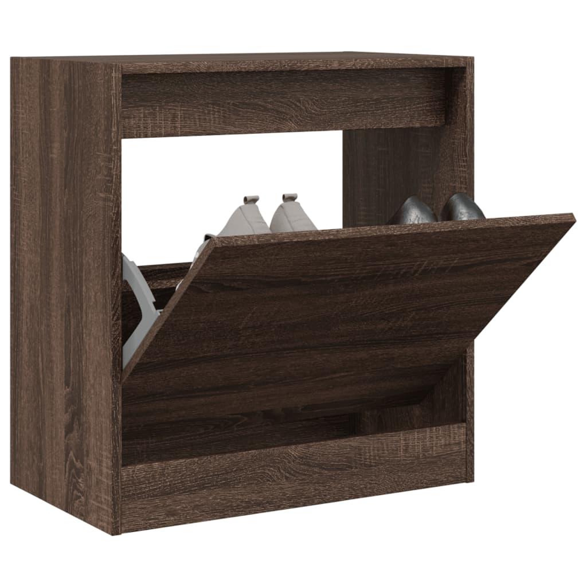 VIDAXL Armoire a chaussures chene marron 60x34x63,5 cm bois ingenierie