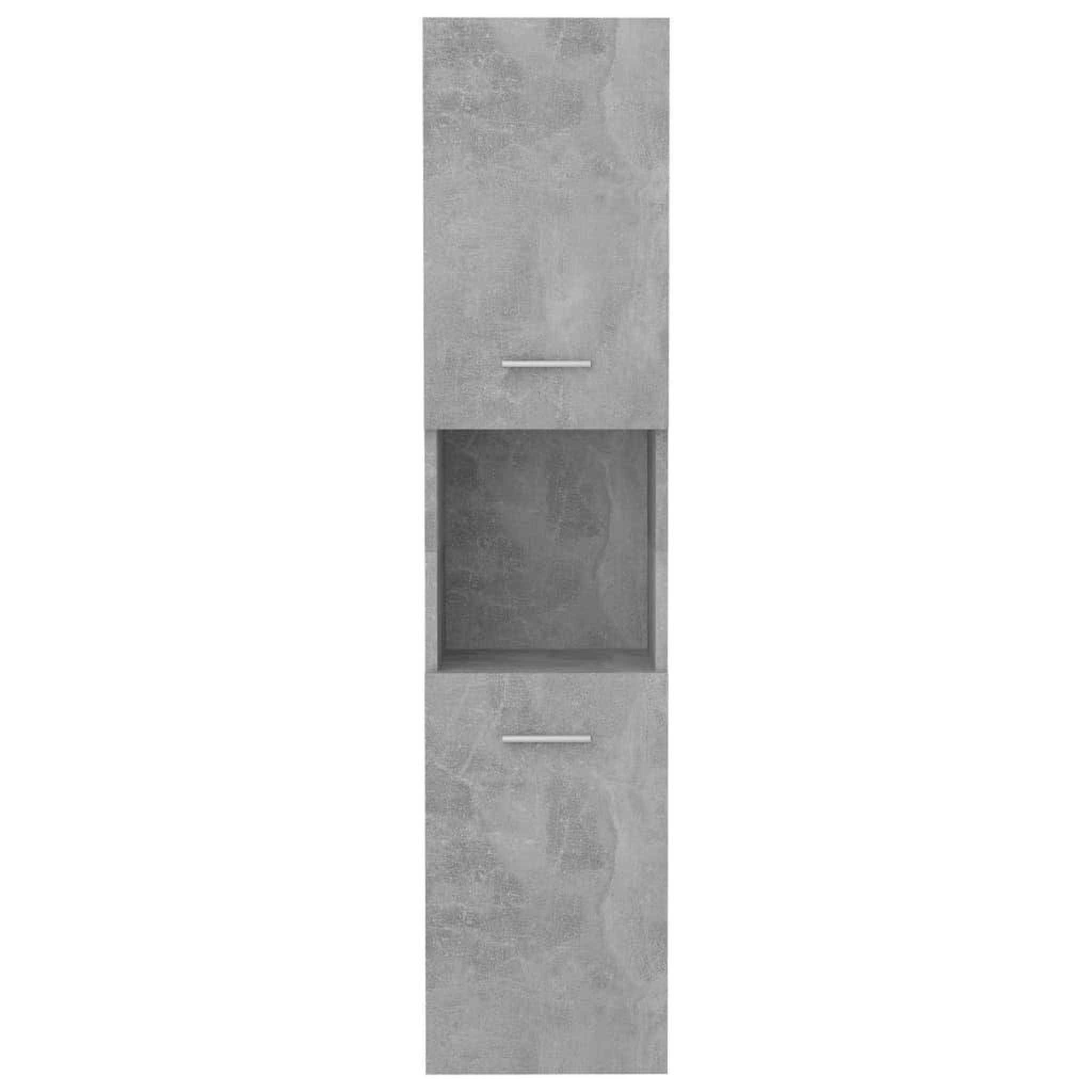 Voir la diapositive 5 : VIDAXL Armoire de salle de bain Gris beton Bois d'ingenierie