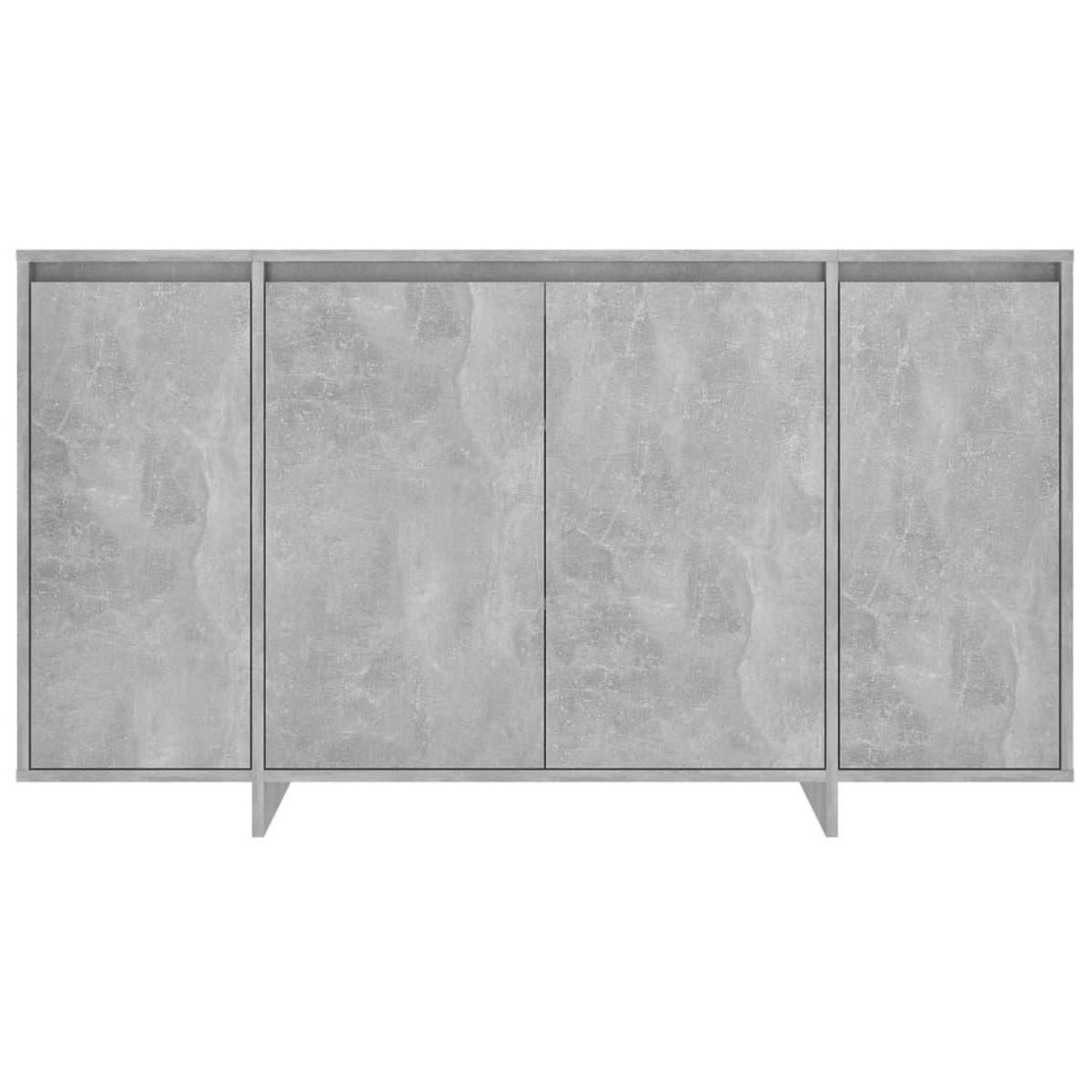 VIDAXL Buffet gris beton 135x41x75 cm bois d'ingenierie