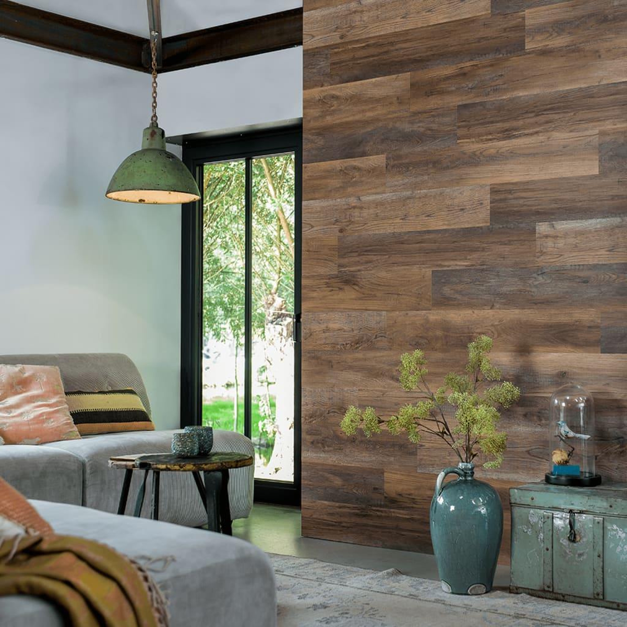Voir la diapositive 5 : WallArt WallArt Planches d'aspect de bois Marron terre d'ombre