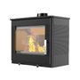 Voir la diapositive 1 : Supra Poêle à bois fonte 8.7kw noir - FR9016160B