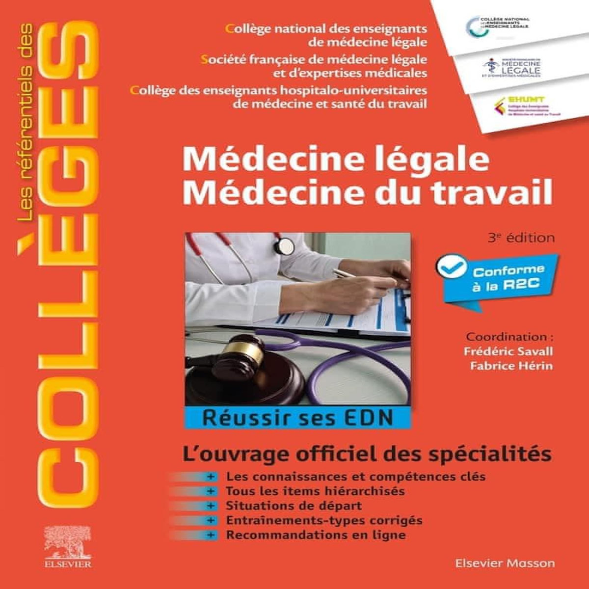 MEDECINE LEGALE - MEDECINE DU TRAVAIL. 3E EDITION, Savall Frédéric