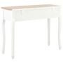 Voir la diapositive 5 : VIDAXL Table de console et coiffeuse avec 3 tiroirs Blanc