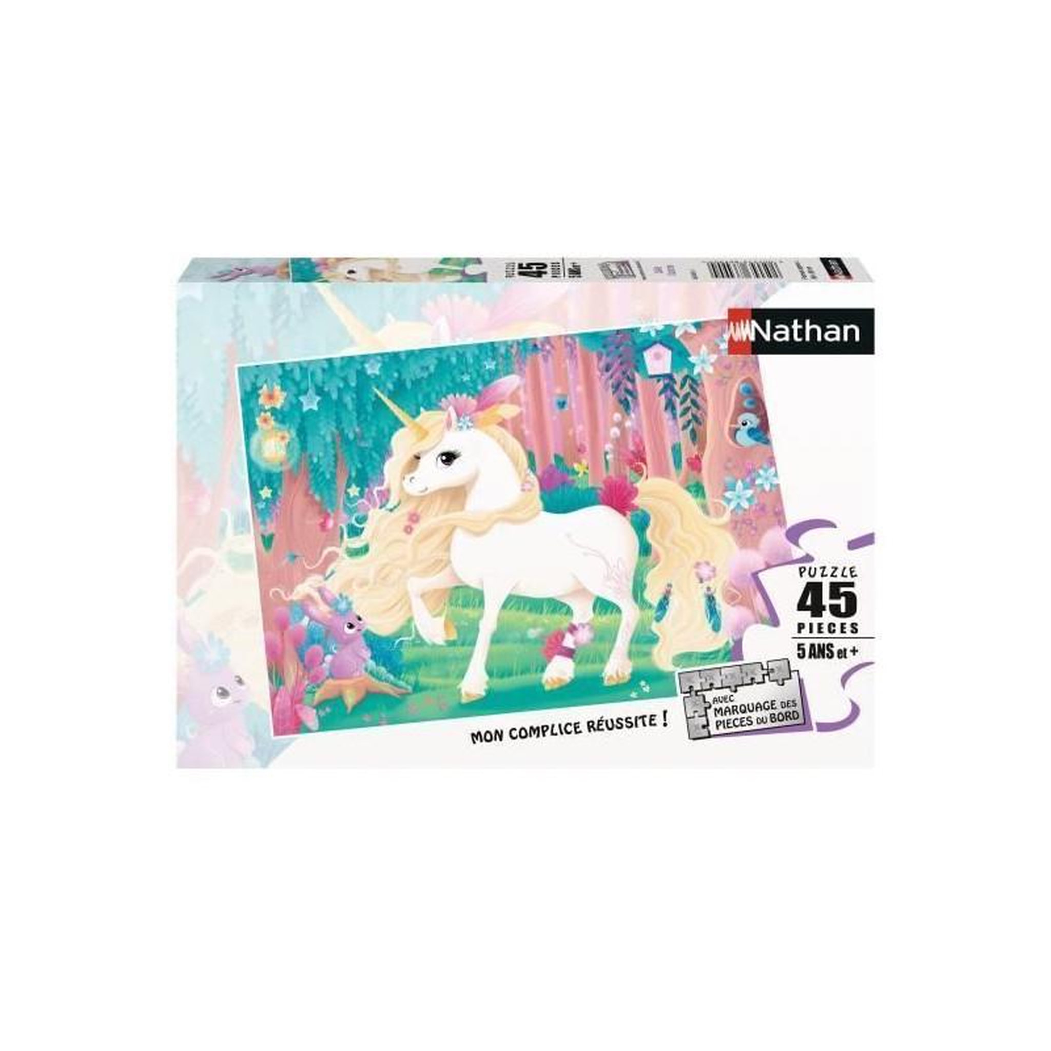 Nathan Puzzle enfant 45 pièces – Jolie licorne – Ravensburger