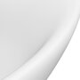 VIDAXL Lavabo ovale de luxe a trop-plein Blanc mat 58,5x39cm Ceramique