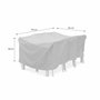 Voir la diapositive 6 : SWEEEK Housse de protection 175x124cm gris foncé - Bâche rectangulaire en polyester enduit PA pour tables de jardin Chicago et Bergamo