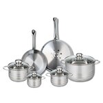 ELO Ensemble de 2 Poêles de cuisson 24 et 28 cm et 4 faitouts 12, 14, 16 et 24 cm Elo Profi Brillant