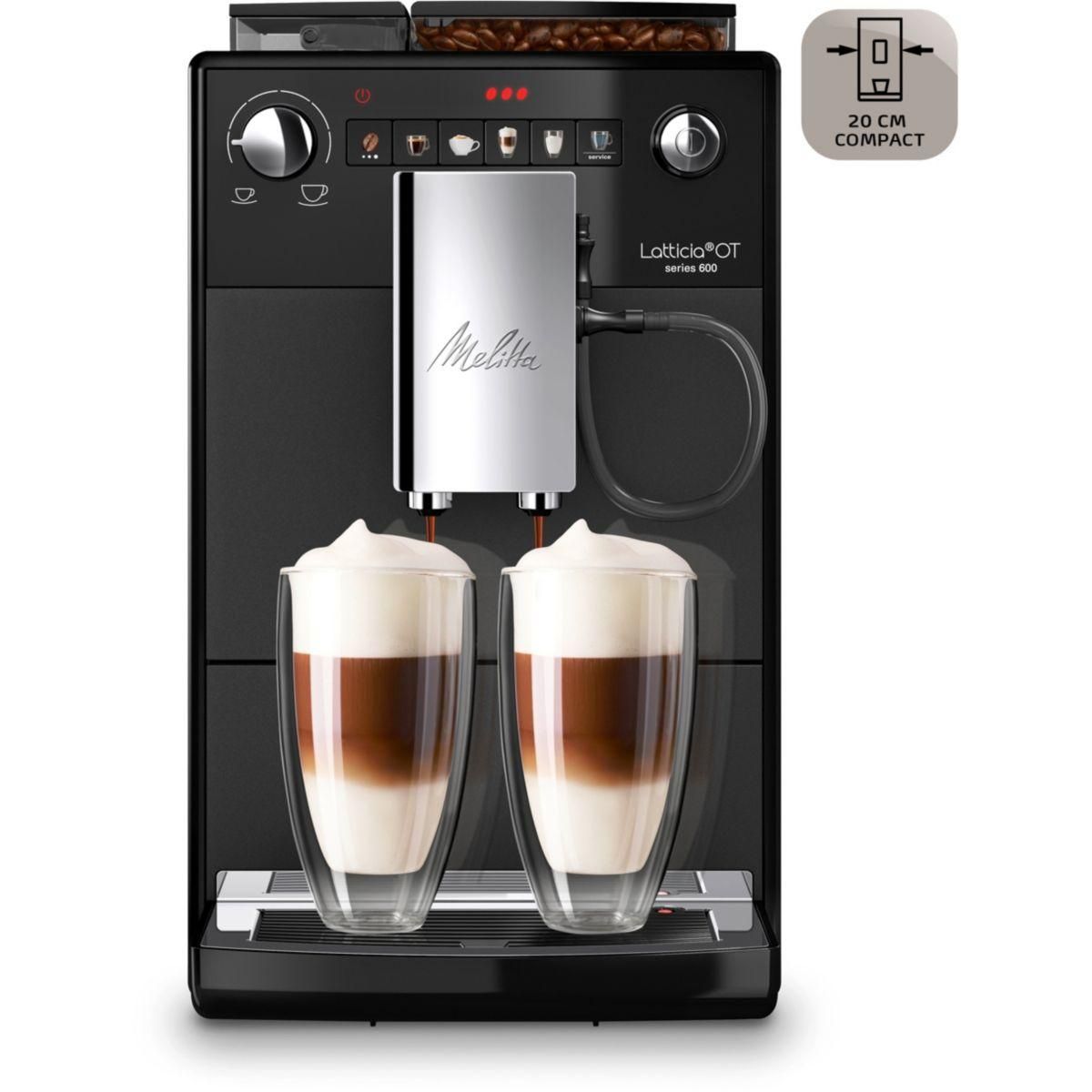 Melitta Expresso Broyeur Latticia One Touch F300-100 Noir Mat