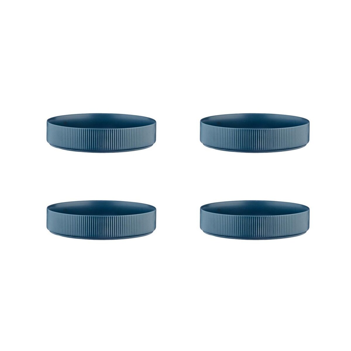 BJORN Assiette creuse SCANDI Ø21,5cm - 4 pièces - Marine