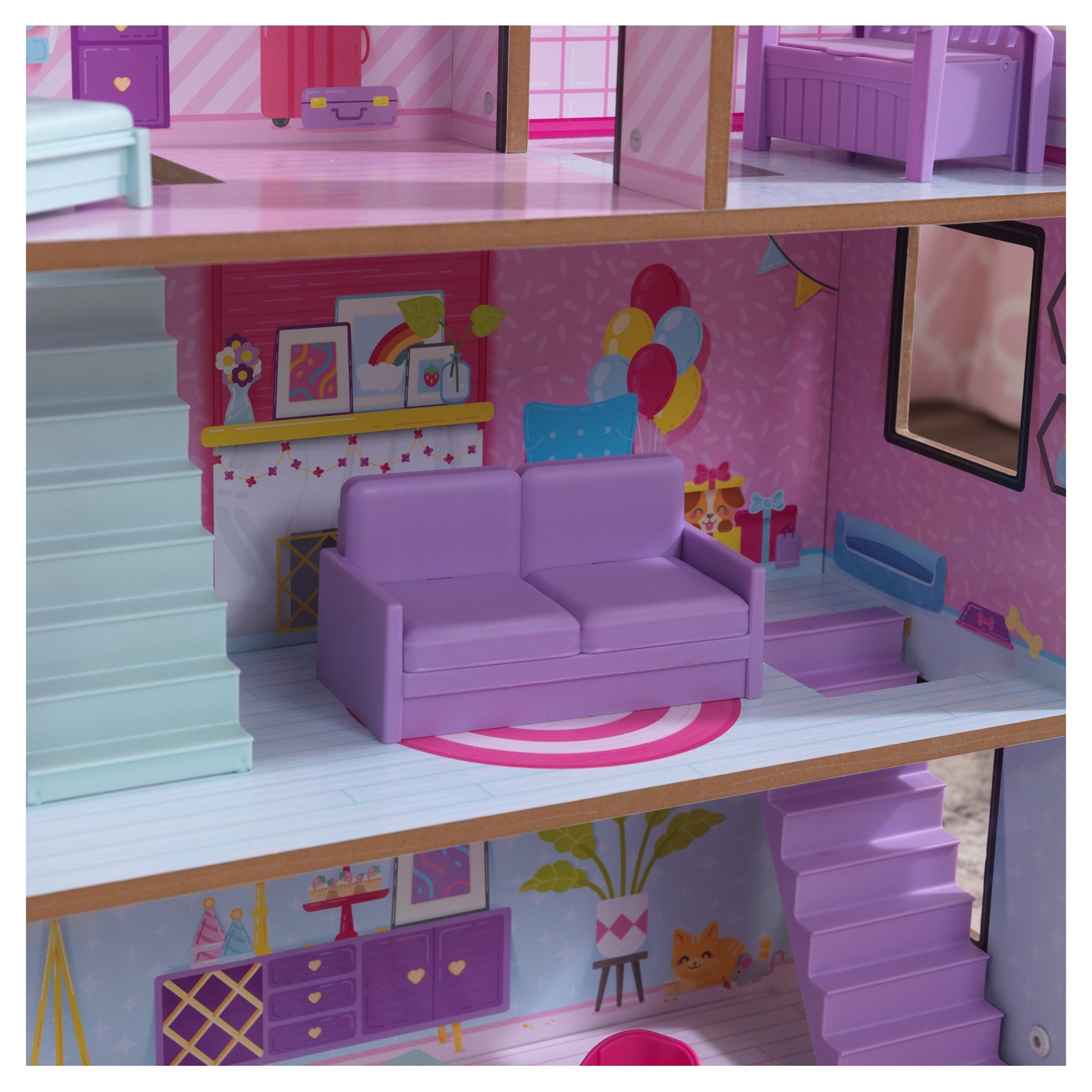 Voir la diapositive 7 : Kidkraft Maison de poupées Lolly