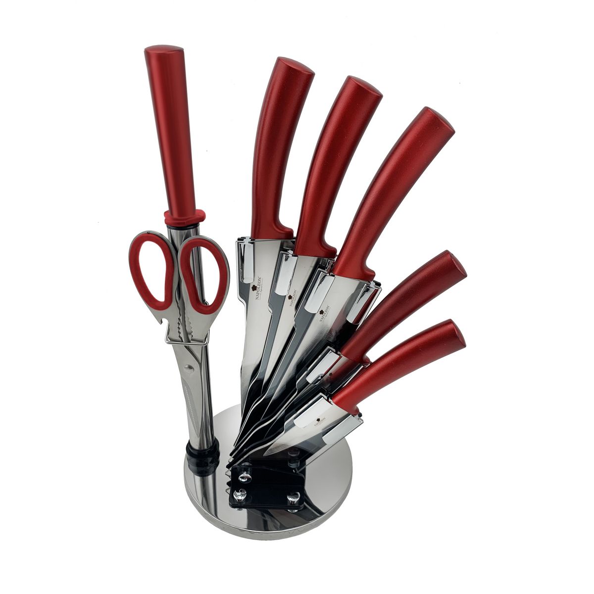 NAPOLEON Bloc de coutellerie 7 pièces rouge