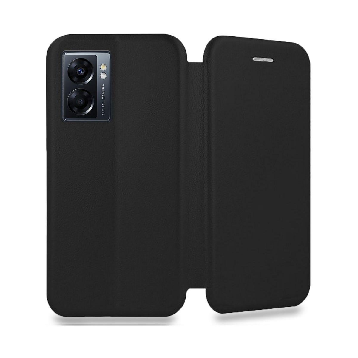 IBROZ Etui Oppo A77 5G Cuir noir