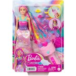 BARBIE Poup e Barbie Princesse Tresses Magiques pas cher Auchan