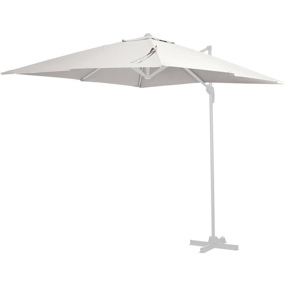 Habitat et Jardin Toile parasol déporté  Sun 3  - 3 x 3 m - Ecru