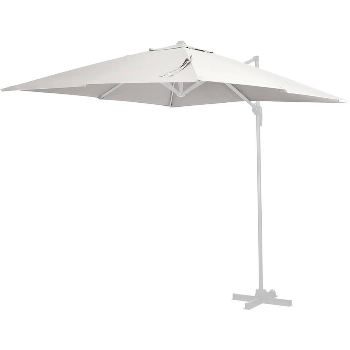 Habitat et Jardin Toile parasol déporté  Sun 3  - 3 x 3 m - Ecru