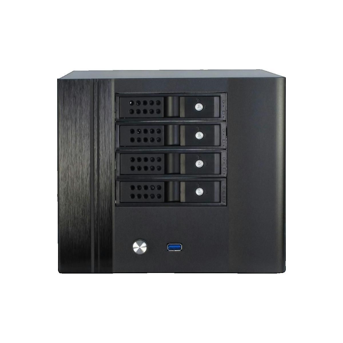 INTEC Boîtier de PC Mini ITX Inter-Tech IPC SC-4004 Noir