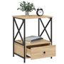 Voir la diapositive 4 : VIDAXL Tables de chevet 2 pcs chene sonoma 50x41x65 cm bois ingenierie