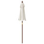 Voir la diapositive 5 : VIDAXL Parasol de jardin avec mat en bois sable 196x231 cm