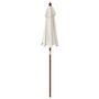 Voir la diapositive 5 : VIDAXL Parasol de jardin avec mat en bois sable 196x231 cm
