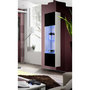 Voir la diapositive 2 : Paris Prix Vitrine LED Murale Design  Fly III  170cm Noir & Blanc