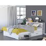 Voir la diapositive 2 : Lit adulte ILIAN, pour couchage 160x200cm