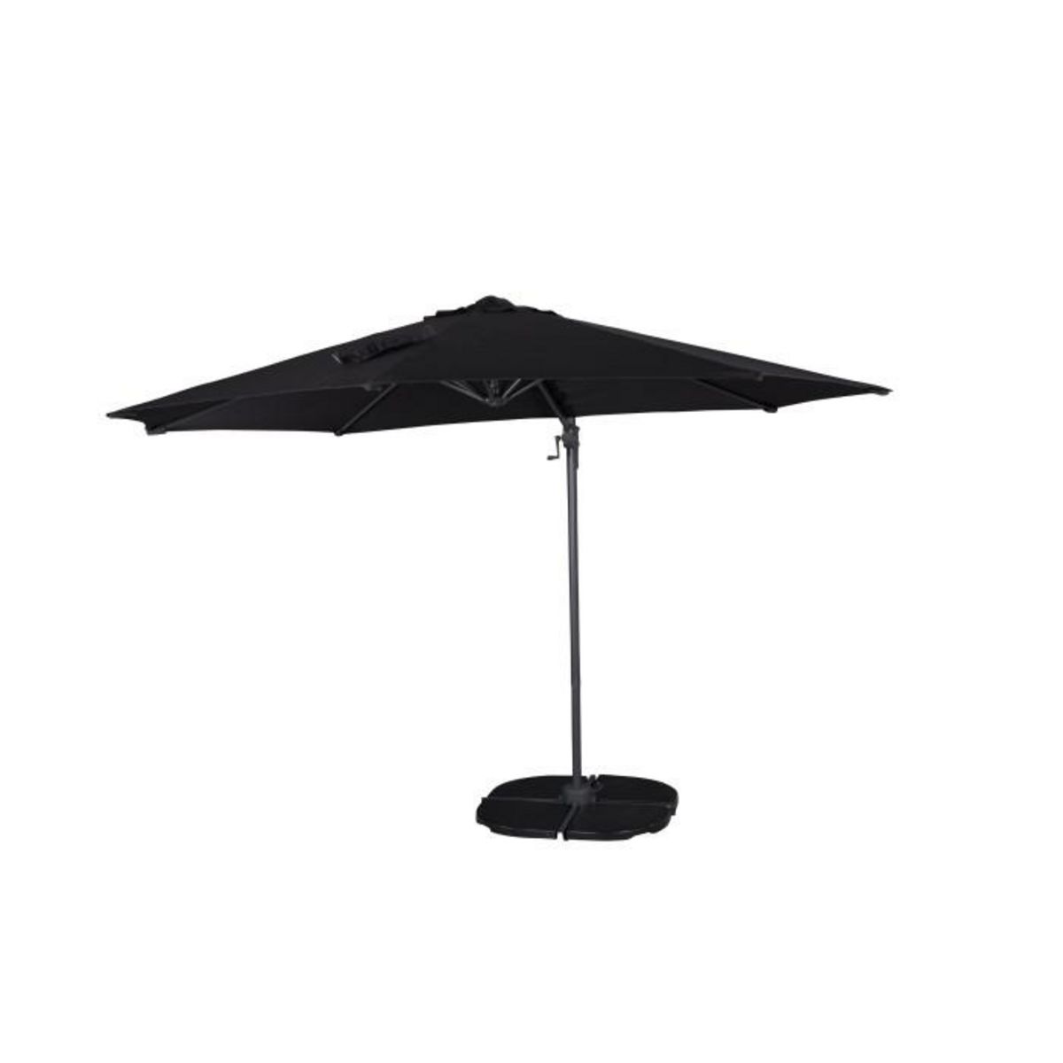 Paris Prix Parasol Déporté Rotatif  Leeds  294cm Noir