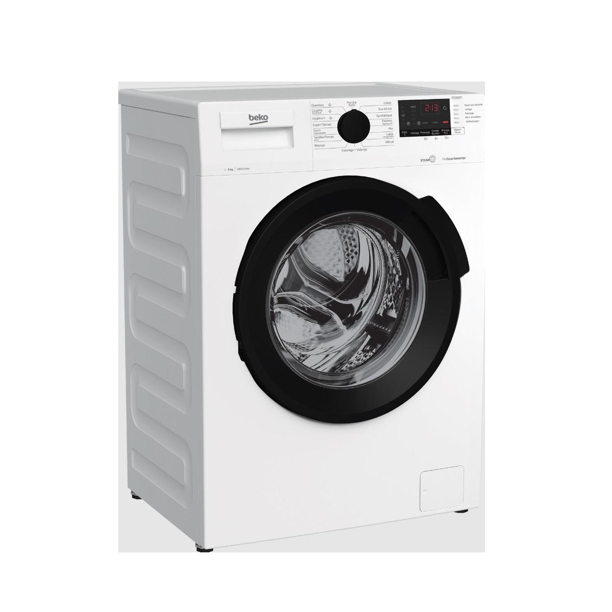 Voir la diapositive 3 : Beko Lave-linge frontal 9 kg 1400 tours/min - wtv94221bw