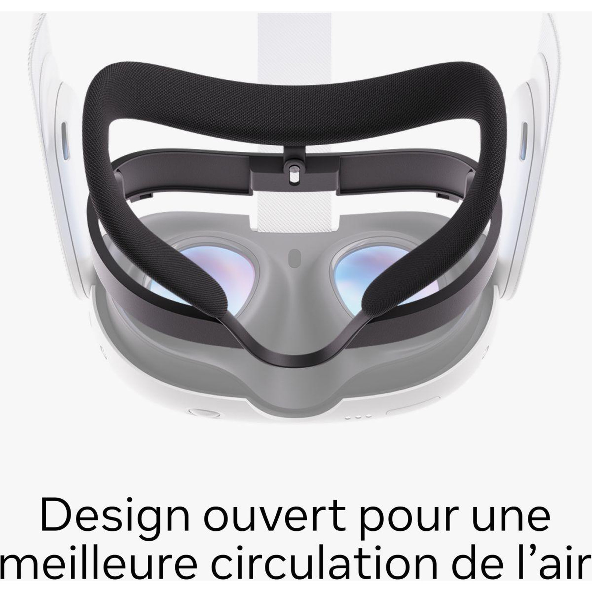 Voir la diapositive 2 : META Interface faciale Quest 3 Ouverte