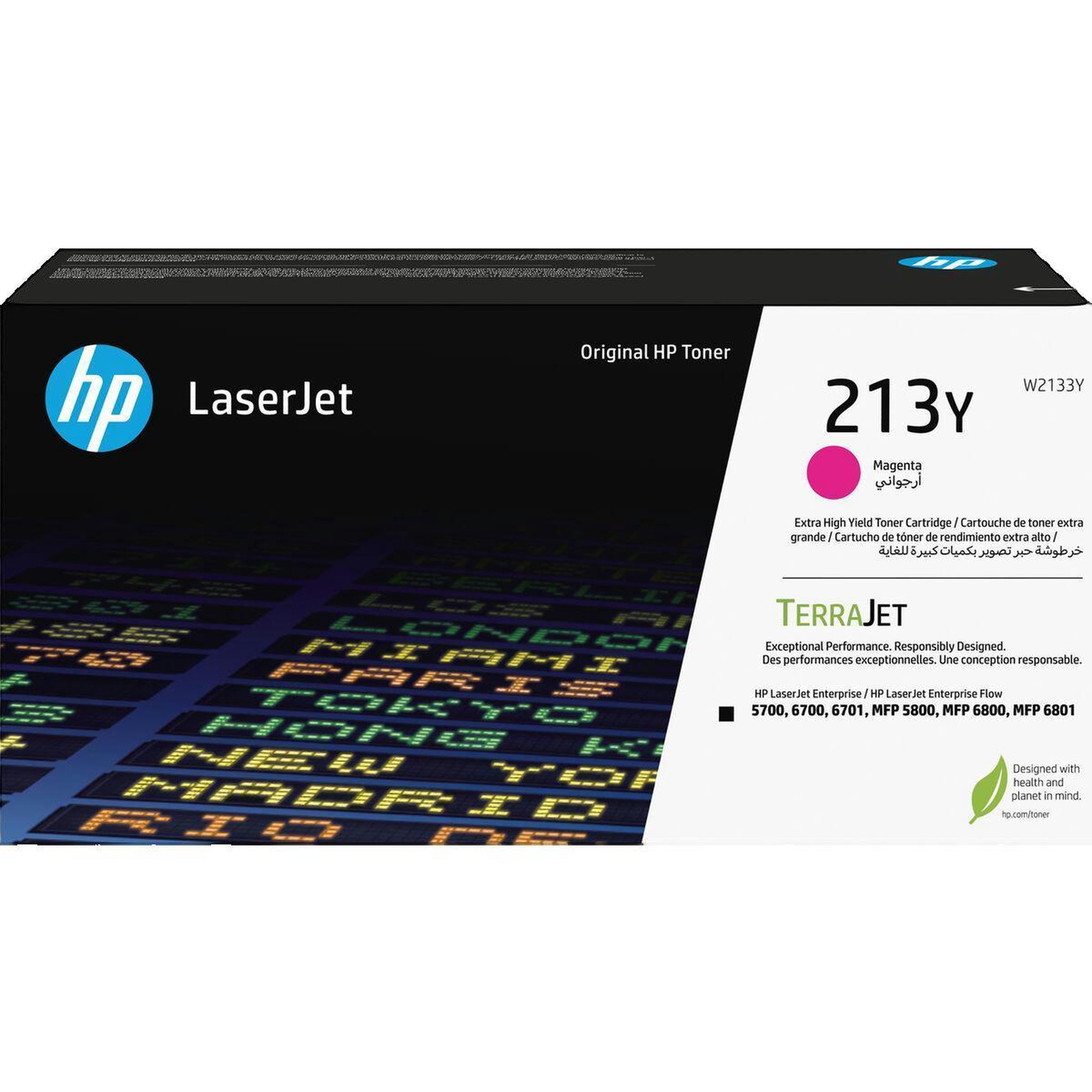 Voir la diapositive 2 : HP Cartouche de toner HP 213Y Magenta