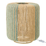 Paris Prix Lampe à Poser Corde  Chase  39cm Turquoise & Naturel