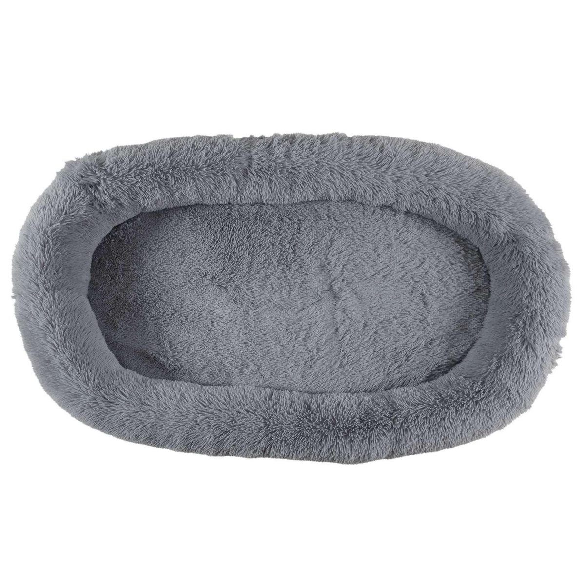 The concept Factory Grand panier coussin doux Marley pour chien - Gris
