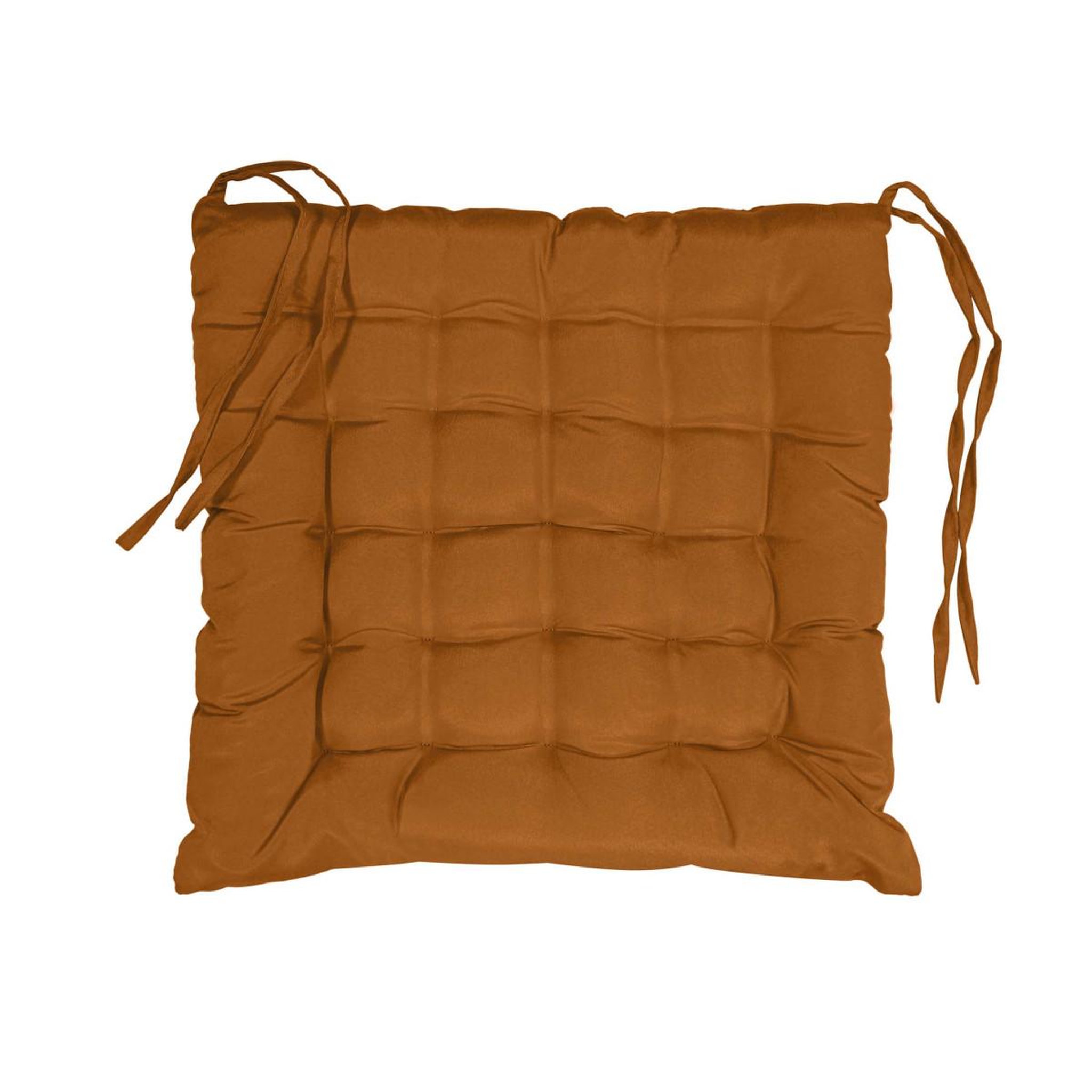 Douceur d'Intérieur Galette de Chaise Matelassée  Essentiel  40x40cm Camel