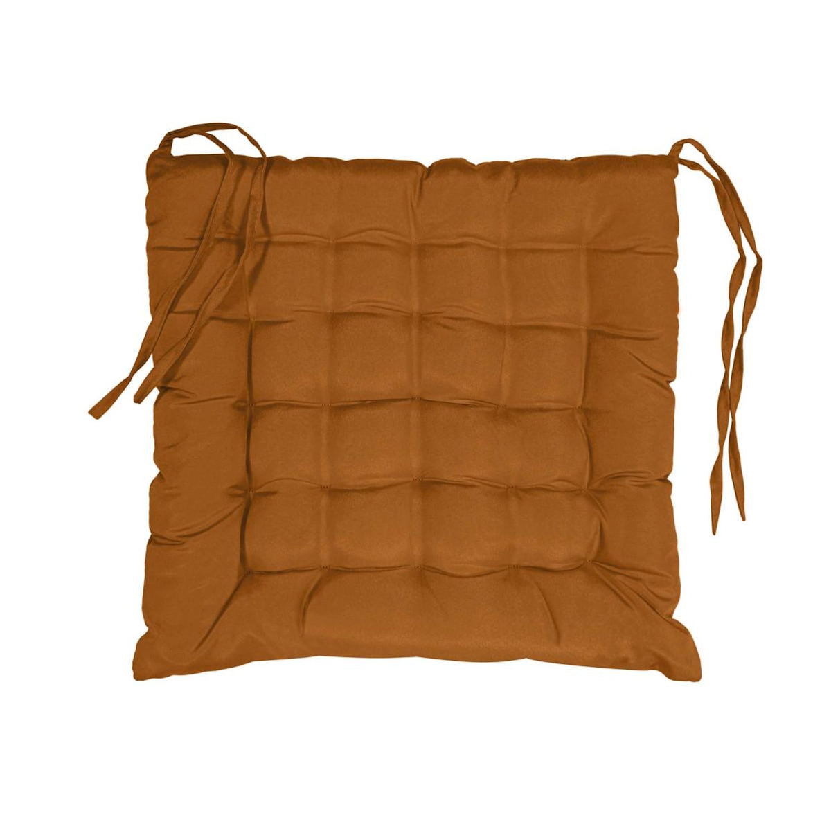 Paris Prix Galette de Chaise Matelassée  Essentiel  40x40cm Camel