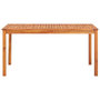 Voir la diapositive 2 : VIDAXL Table de jardin 150x90x74 cm Bois d'acacia massif