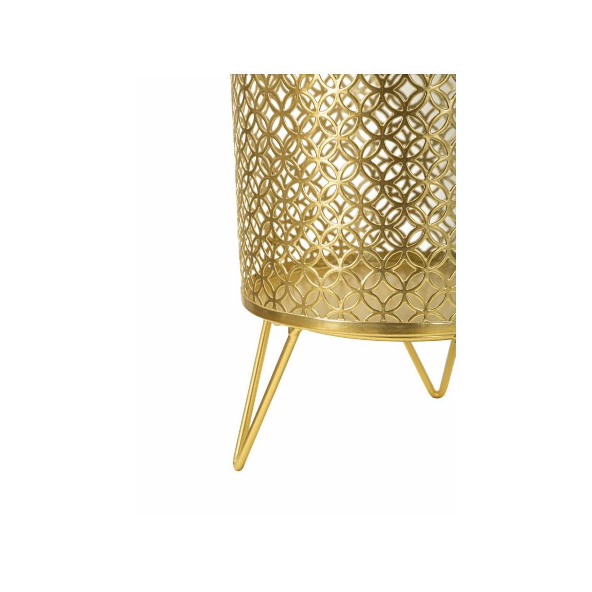 Voir la diapositive 4 : Paris Prix Lot de 2 cache-pots design  ceci  20cm or