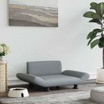 VIDAXL Lit pour chien gris clair 70x45x28 cm tissu