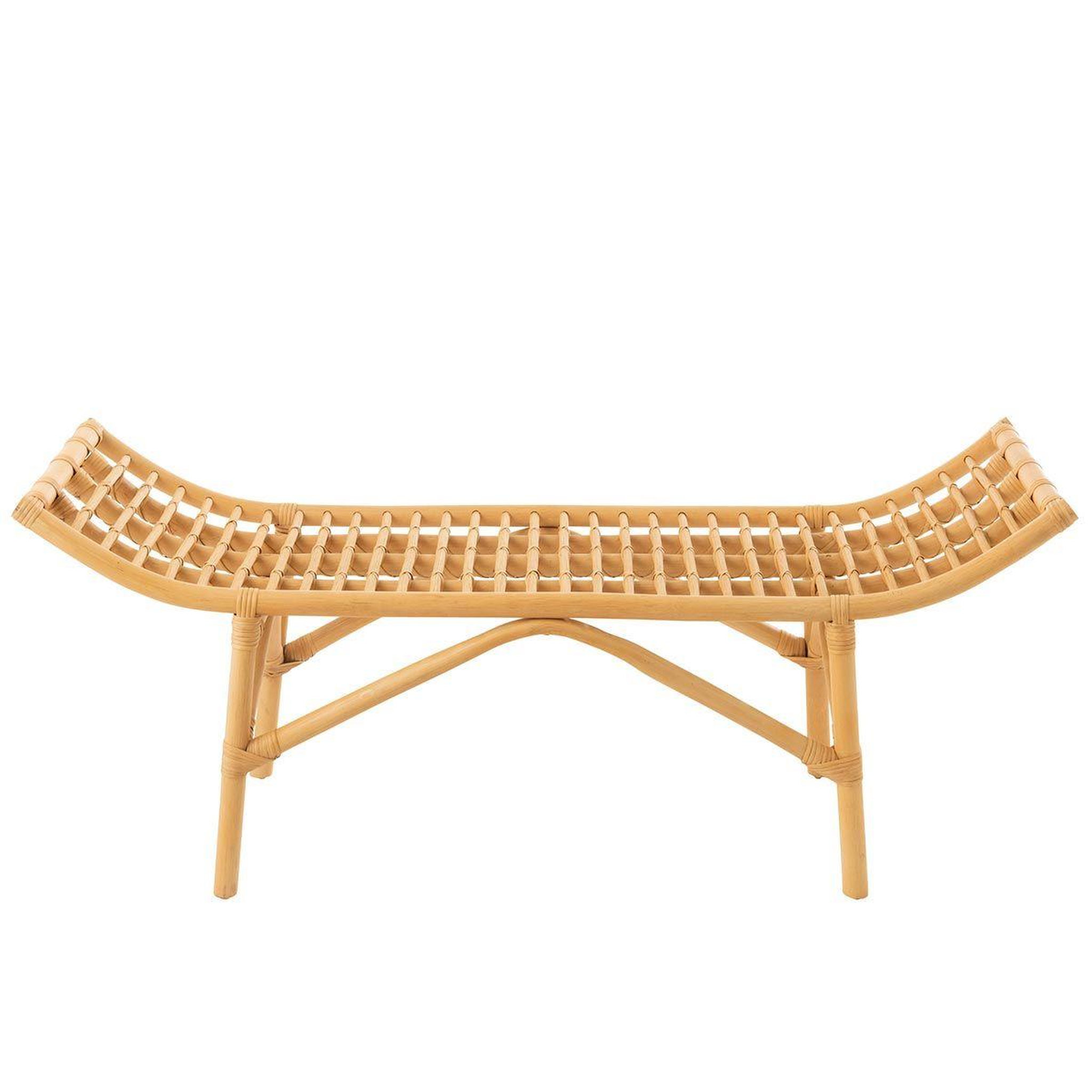 Voir la diapositive 2 : J-LINE Banc design  ana rotin  120cm naturel