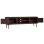 Voir la diapositive 3 : VIDAXL Meuble TV Bois de recuperation solide 140 x 30 x 45 cm