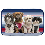 Paris Prix Tapis Velours  Navy  45x75cm Bleu