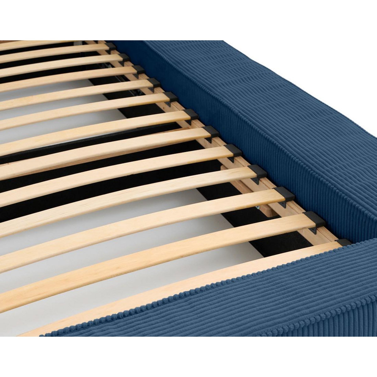 BEST MOBILIER Topaze - lit coffre - 160x200 cm - sommier inclus - velours côtelé