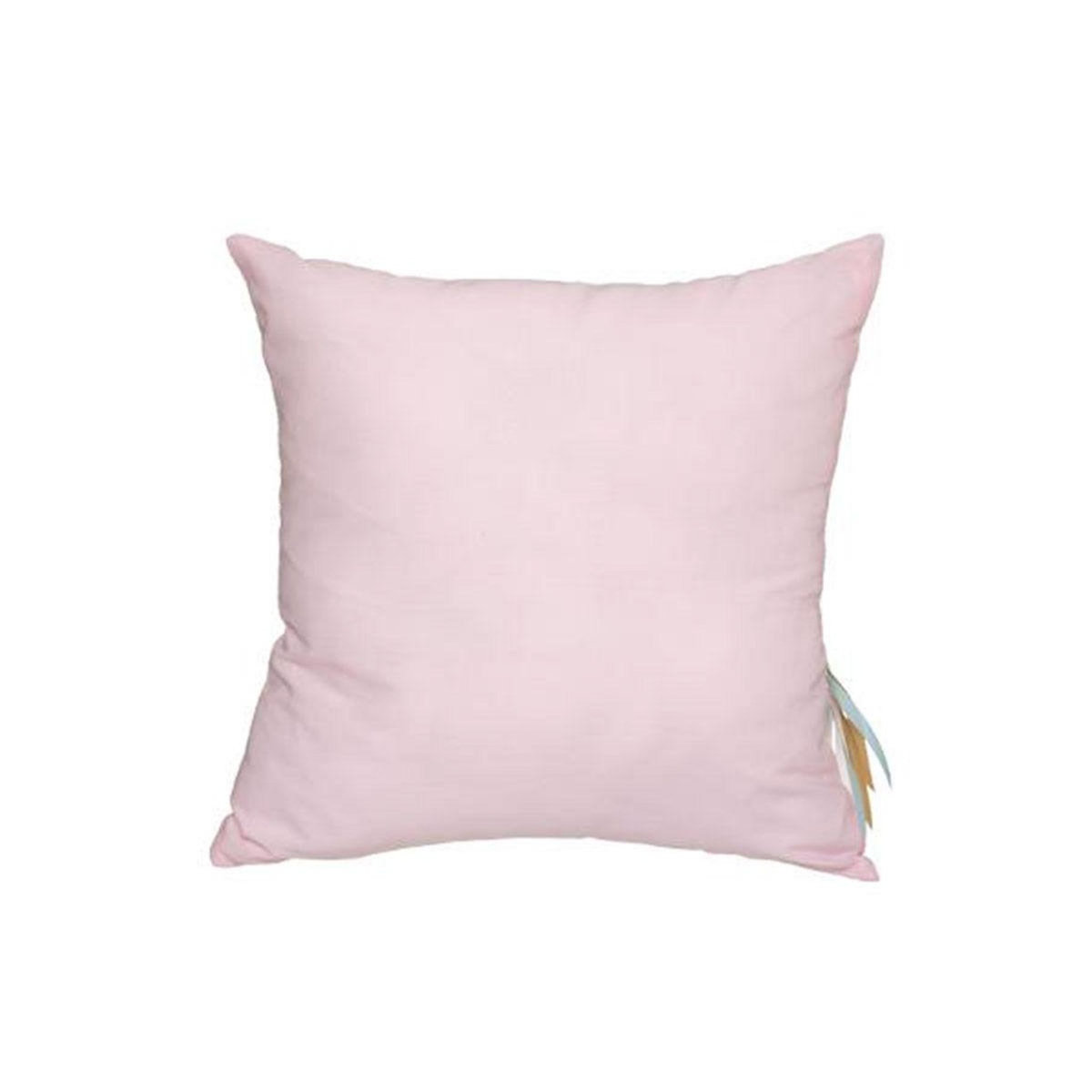 Atmosphera Kids Coussin Déco Enfant  Licorne Ruban  40x40cm Rose