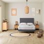 Voir la diapositive 2 : VS VENTA-STOCK Sommier + tête de lit Eris 160x200 cm Gris foncé