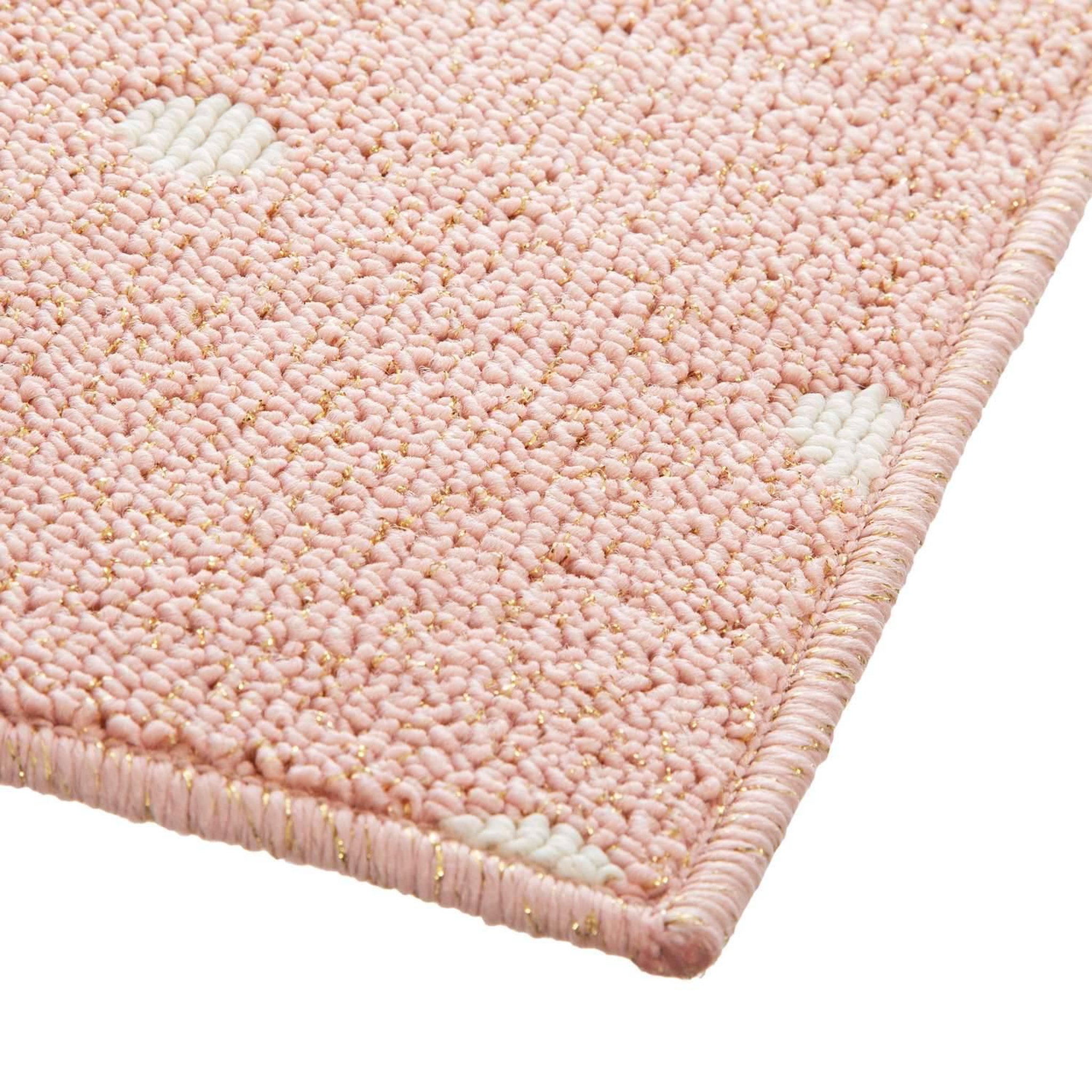 Voir la diapositive 6 : ATMOSPHERA Tapis enfant rectangulaire marelle - 80 x 150 cm - rose