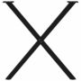 Voir la diapositive 5 : VIDAXL Pieds de table a manger forme de X 2 pcs noir 80x(72-73) cm