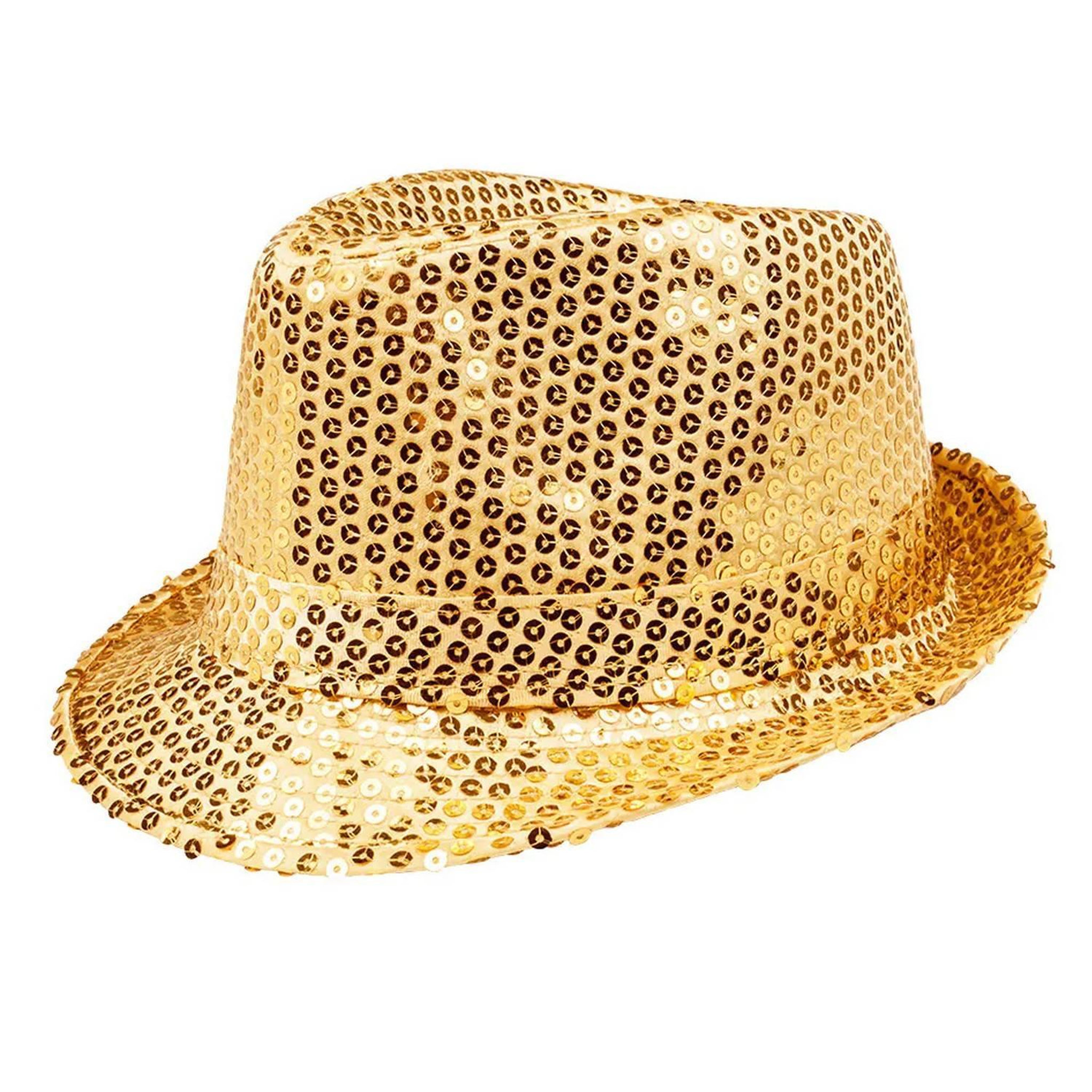 Voir la diapositive 2 : Boland Chapeau Popstar Sequins Or
